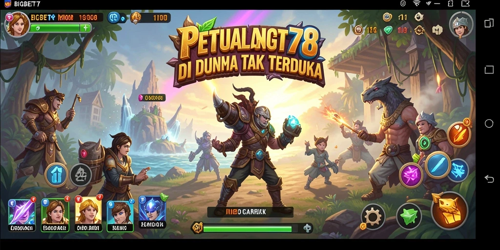 Tangkapan layar utama BIGBET78 menampilkan aksi petualangan di dunia yang menakjubkan.