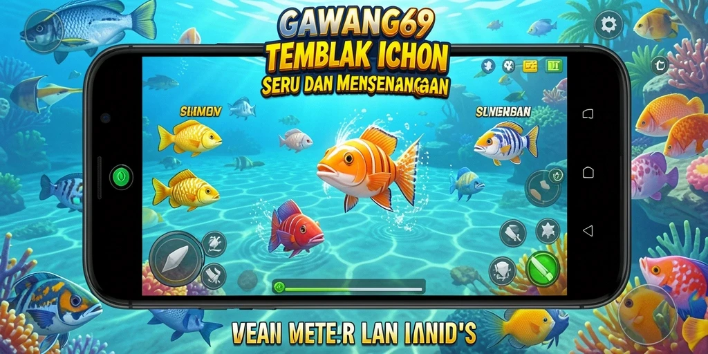 Screenshot GAWANG69 menunjukkan gameplay Tembak Ikan yang seru.