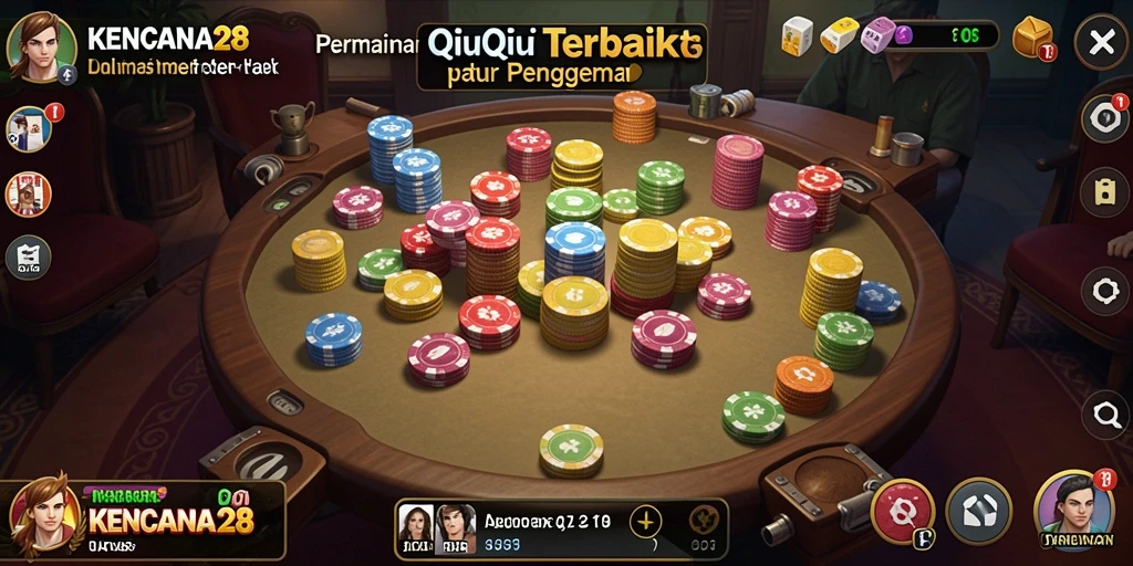Screenshot gameplay QiuQiu KENCANA28 yang seru dan mendebarkan.