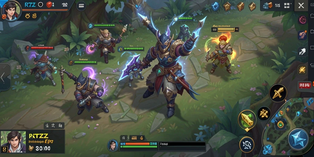Gameplay menarik di dunia fantasi RTZZ yang penuh petualangan.