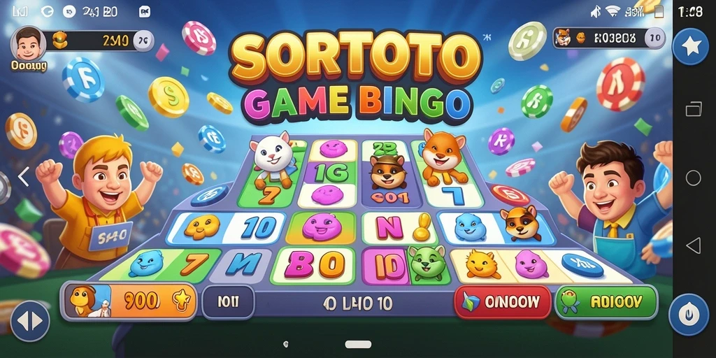 Tampilan gameplay yang seru dan interaktif dari permainan Bingo SORTOTO.