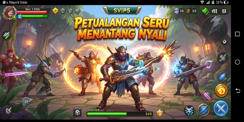 Screenshot gameplay SVIP5 menampilkan aksi petualangan seru.