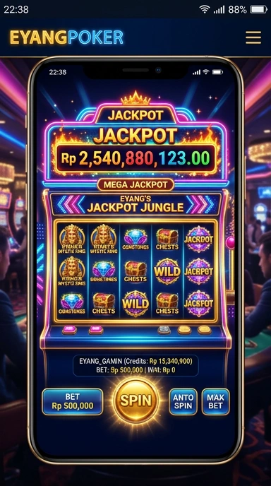 Tangkapan layar aplikasi Eyangpoker dengan tampilan menarik.